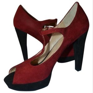 Marc Fisher Toby 3 high heel peep toe pumps